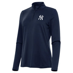 New York Yankees Antigua Women's Reprocess Quarter-Zip Top - Navy Tops
