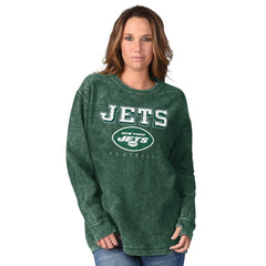 New York Jets G-III 4Her by Carl Banks Women's Comfy Cord Pullover Sweatshirt - Green Pullover