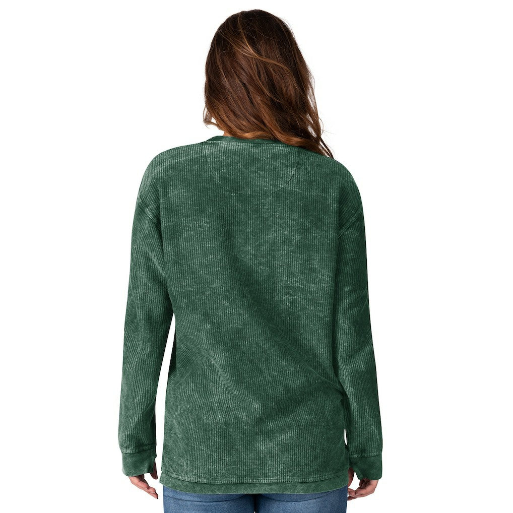 New York Jets G-III 4Her by Carl Banks Women's Comfy Cord Pullover Sweatshirt - Green Pullover