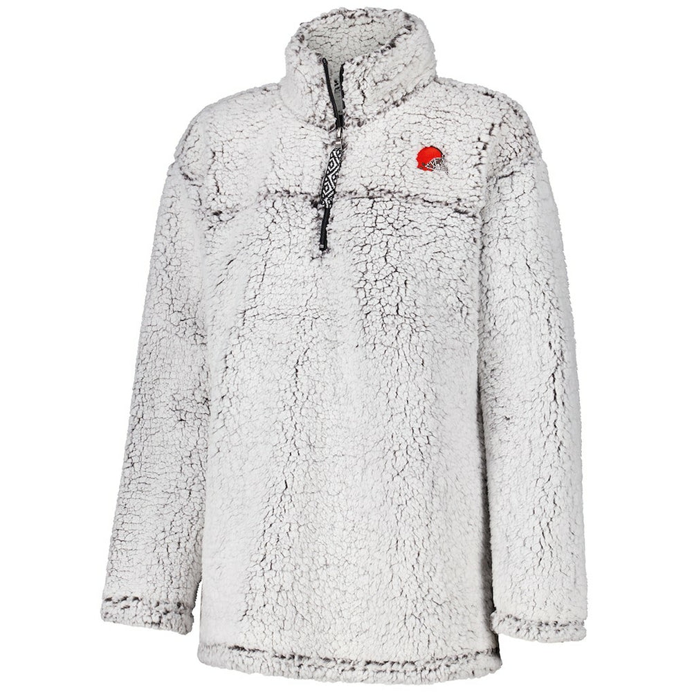 Cleveland Browns G-III 4Her by Carl Banks Women's Sherpa Full-Zip Jacket - Gray Jackets
