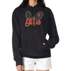 San Francisco Giants G-III 4Her by Carl Banks Women's Leopard Heart Pullover Hoodie - Black Hoodies