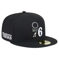 Philadelphia 76ers Camo Print UV 59FIFTY Fitted Hat Black - New Era
