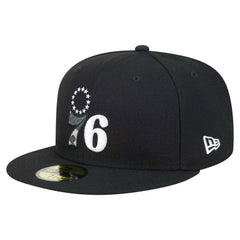 Philadelphia 76ers Camo Print UV 59FIFTY Fitted Hat Black - New Era