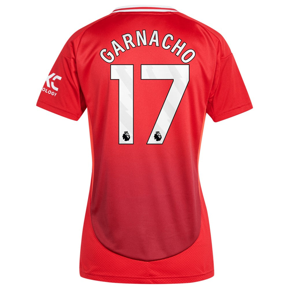 Alejandro Garnacho Manchester United Women's 2024/25 Home Replica Player Jersey Red - Adidas cheap