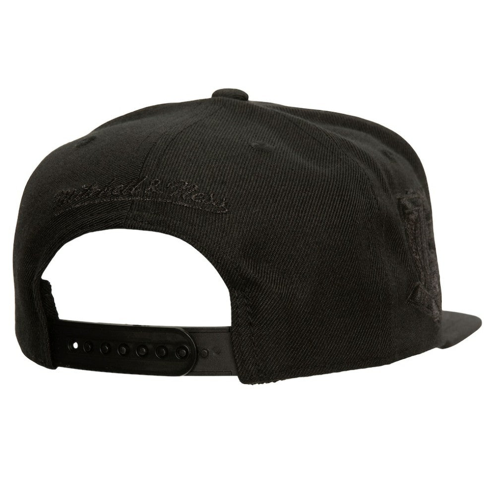 New York Rangers Mitchell & Ness Soul Strike Pearl Tonal Snapback Hat - Black | US 201692979