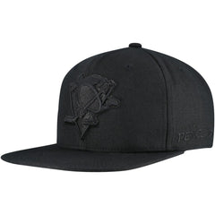 Pittsburgh Penguins Mitchell & Ness Soul Strike Pearl Tonal Snapback Hat - Black | US 201692981