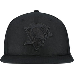 Pittsburgh Penguins Mitchell & Ness Soul Strike Pearl Tonal Snapback Hat - Black | US 201692981