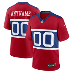 New York Giants Alternate Game Custom Jersey - Century Red Jerseys