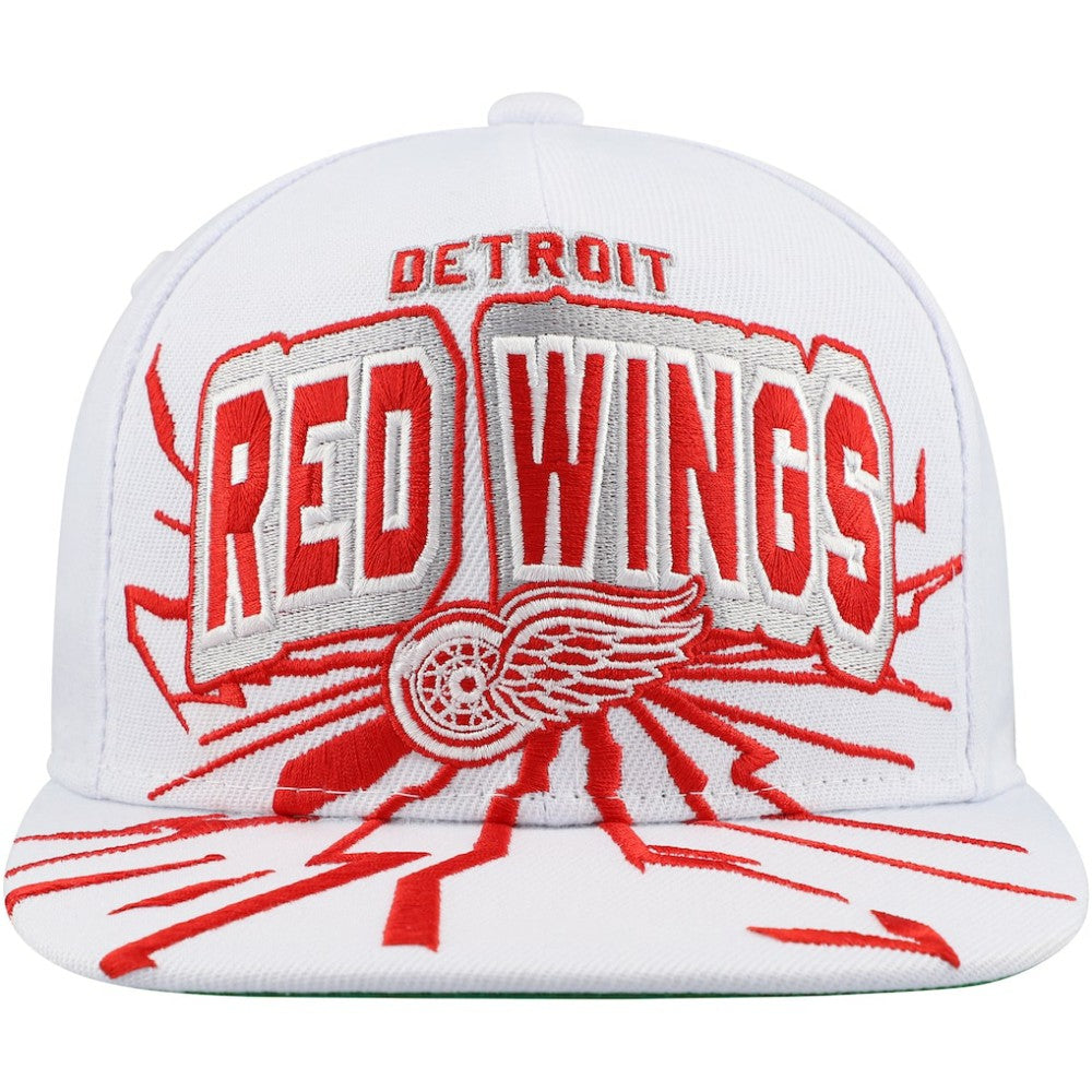 Detroit Red Wings Mitchell & Ness Youth After Shock Snapback Hat - White | US 201693031