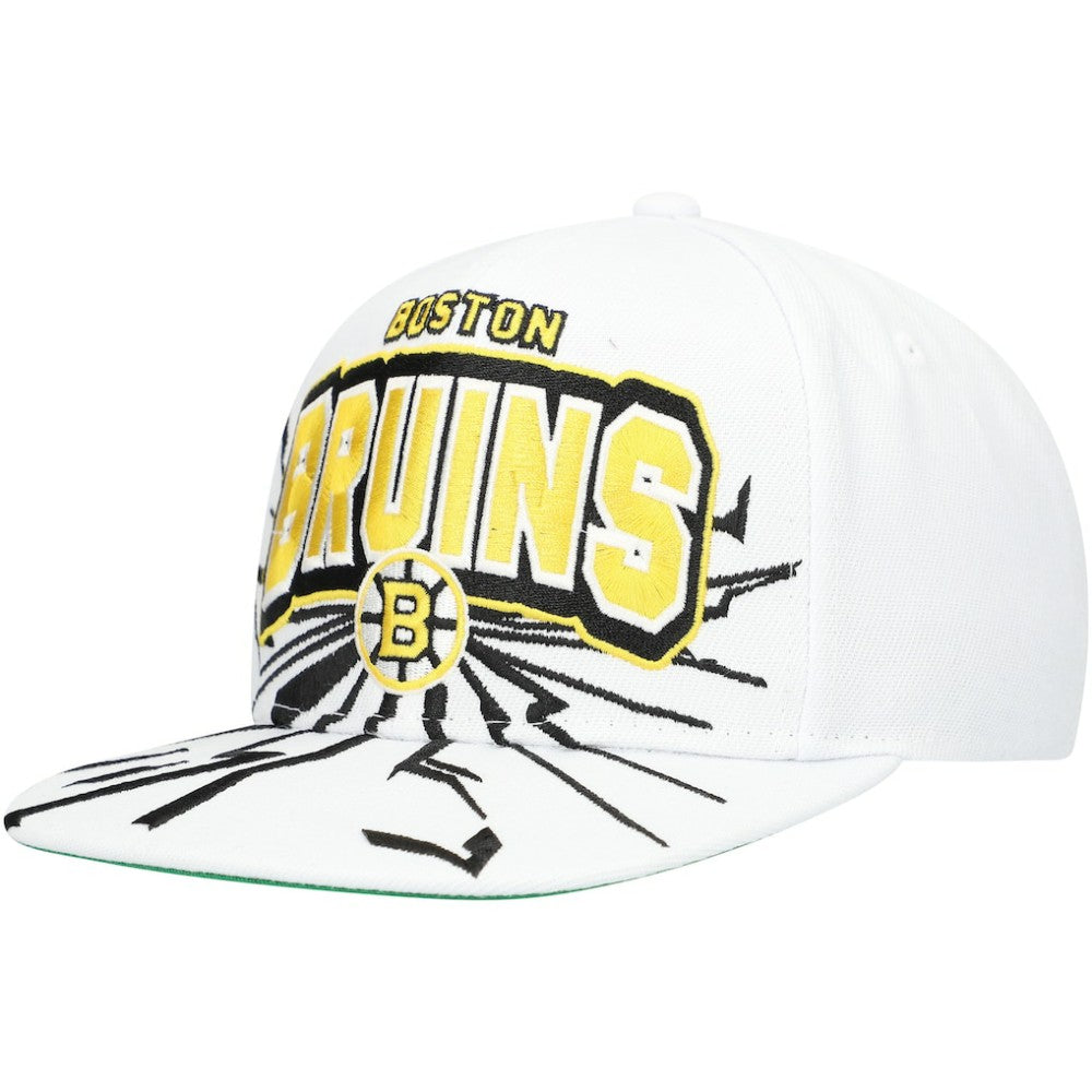 Boston Bruins Mitchell & Ness Youth After Shock Snapback Hat - White | US 201693039