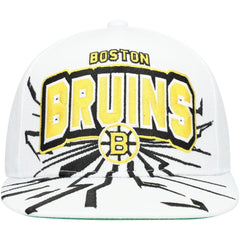 Boston Bruins Mitchell & Ness Youth After Shock Snapback Hat - White | US 201693039