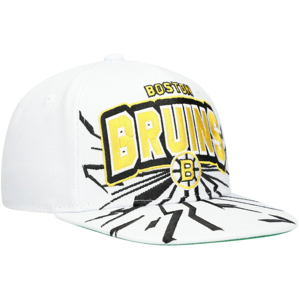 Boston Bruins Mitchell & Ness Youth After Shock Snapback Hat - White | US 201693039