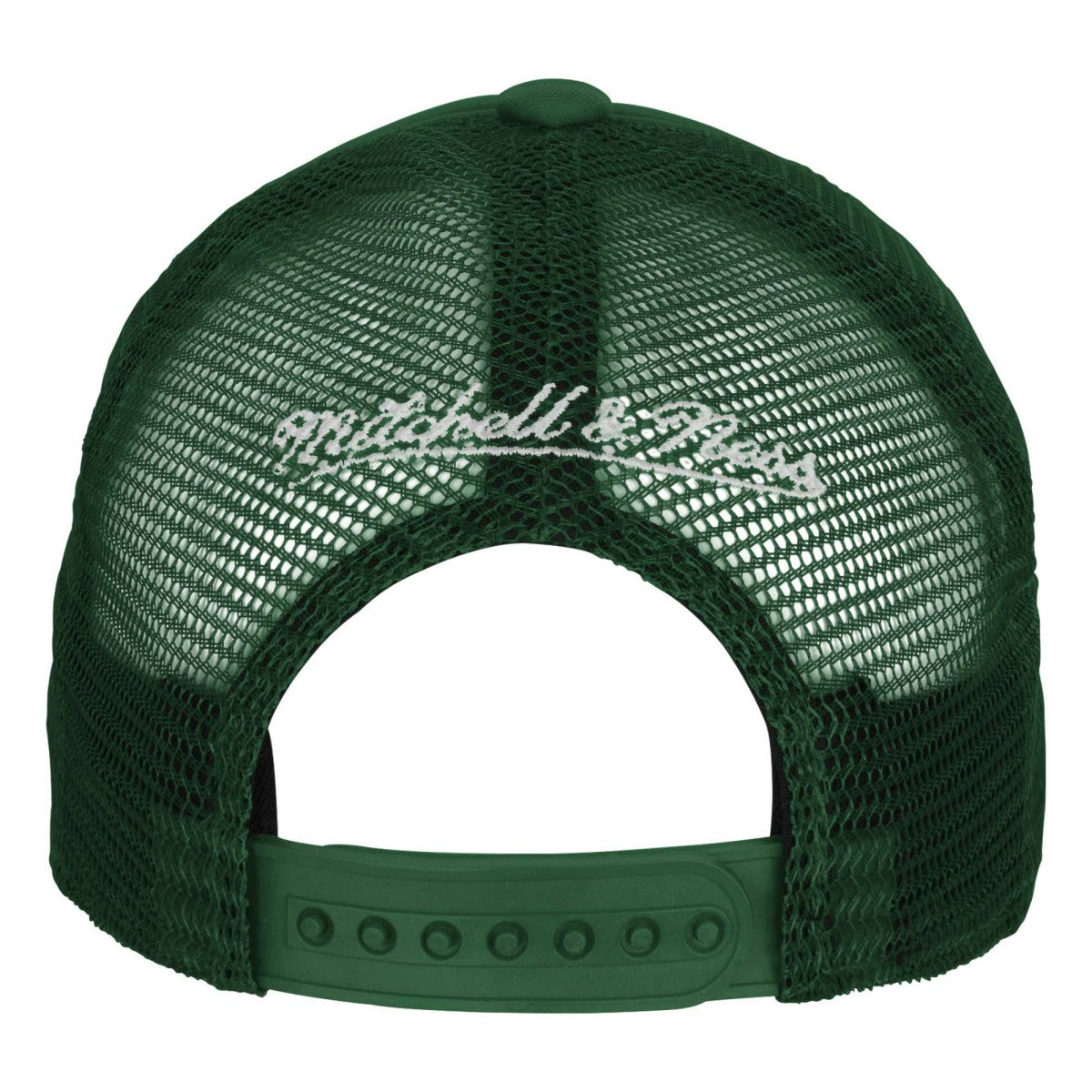 Milwaukee Bucks Youth Core Evergreen Trucker Adjustable Hat Hunter Green - Mitchell & Ness
