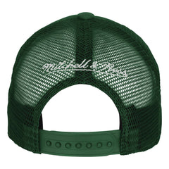 Milwaukee Bucks Youth Core Evergreen Trucker Adjustable Hat Hunter Green - Mitchell & Ness