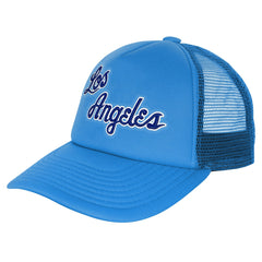 Los Angeles Lakers Youth Core Evergreen Trucker Adjustable Hat Light Blue - Mitchell & Ness