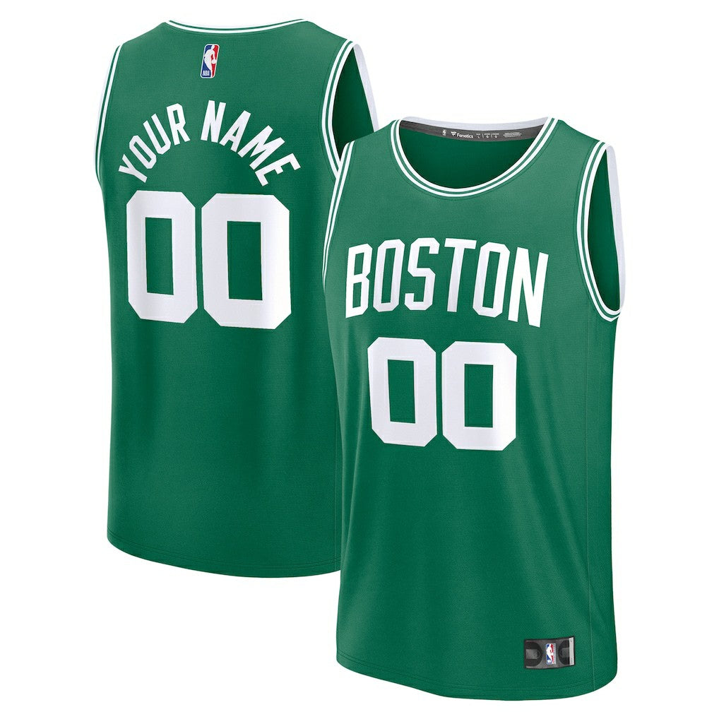 Boston Celtics Fast Break Custom Jersey Icon Edition Kelly Green - Fanatics