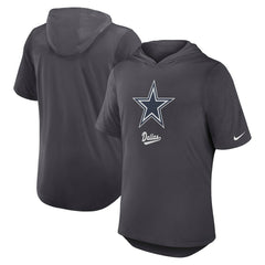 Dallas Cowboys Tri-Blend Performance Hoodie T-Shirt - Anthracite Hoodies
