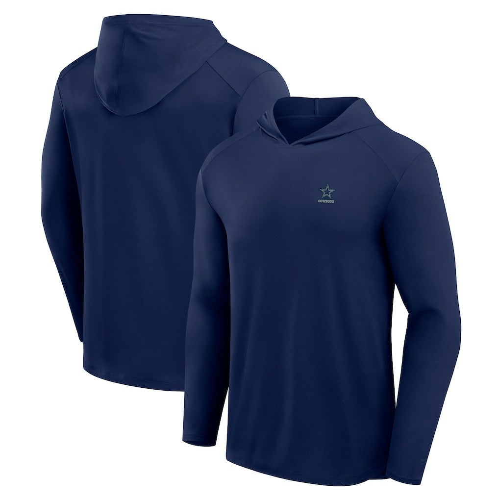 Dallas Cowboys Front Office Power Mono Long Sleeve Hoodie T-Shirt - Navy Hoodies