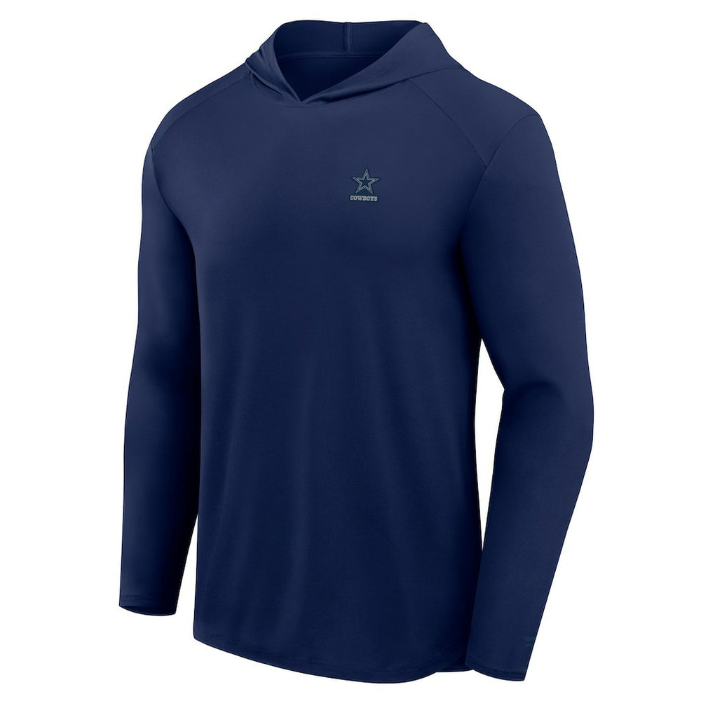 Dallas Cowboys Front Office Power Mono Long Sleeve Hoodie T-Shirt - Navy Hoodies