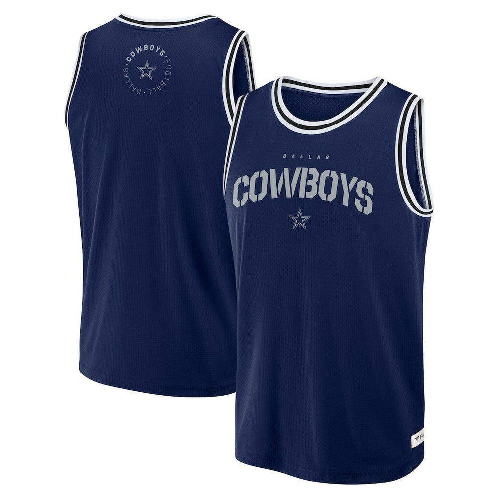 Dallas Cowboys Elements Future Ground Jersey Tank Top - Navy Jerseys