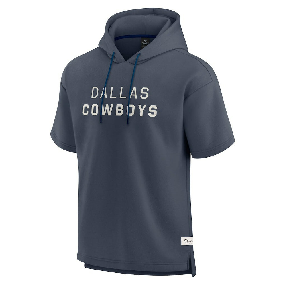Dallas Cowboys Elements Future Ground Lettering Short Sleeve Pullover Hoodie - Navy Hoodies
