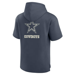 Dallas Cowboys Elements Future Ground Lettering Short Sleeve Pullover Hoodie - Navy Hoodies