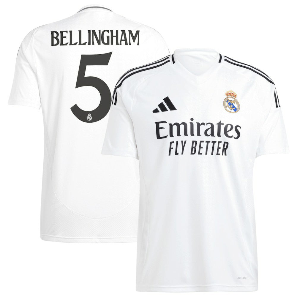 Jude Bellingham Real Madrid 2024/25 Home Replica Player Jersey White - Adidas