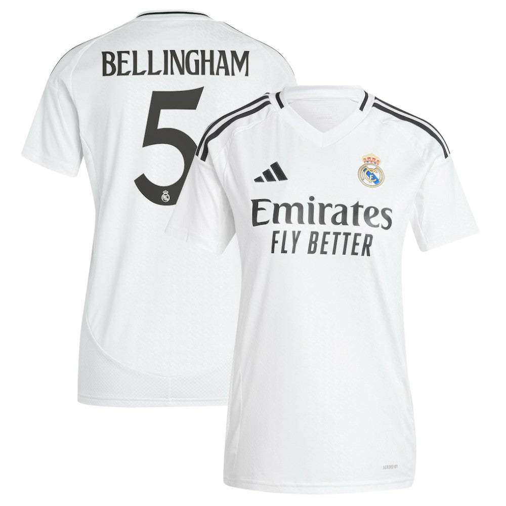 Jude Bellingham Real Madrid Women's 2024/25 Home Replica Player Jersey White - Adidas outlet