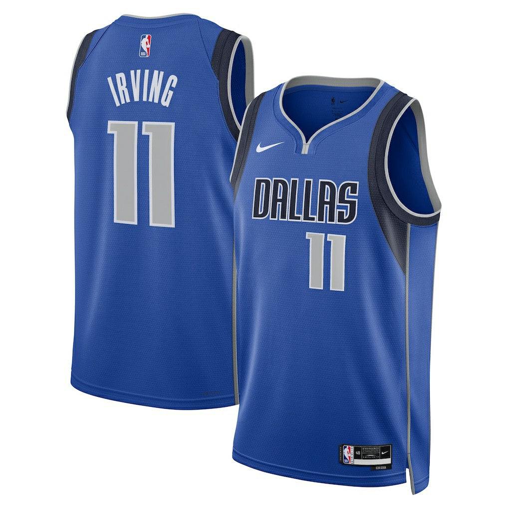 Kyrie Irving Dallas Mavericks Unisex Badge Swingman Replica Jersey Icon Editi- Blue - Nike