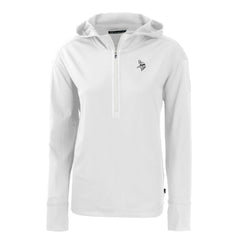 Minnesota Vikings Cutter & Buck Women's Daybreak Eco Recycled Half-Zip Hoodie - White Hoodies
