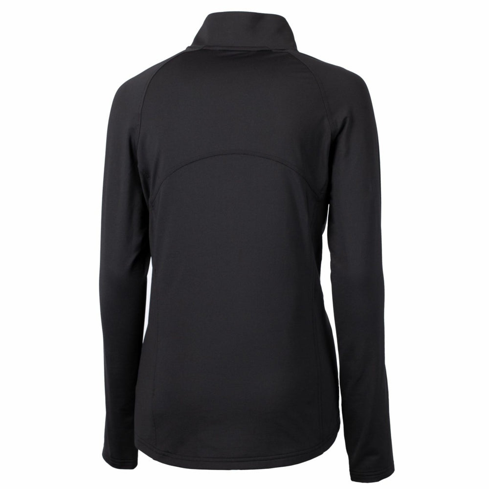 Detroit Lions Cutter & Buck Women's Adapt Eco Knit Stretch Recycled Half-Zip Pullover Top - Black Pullover