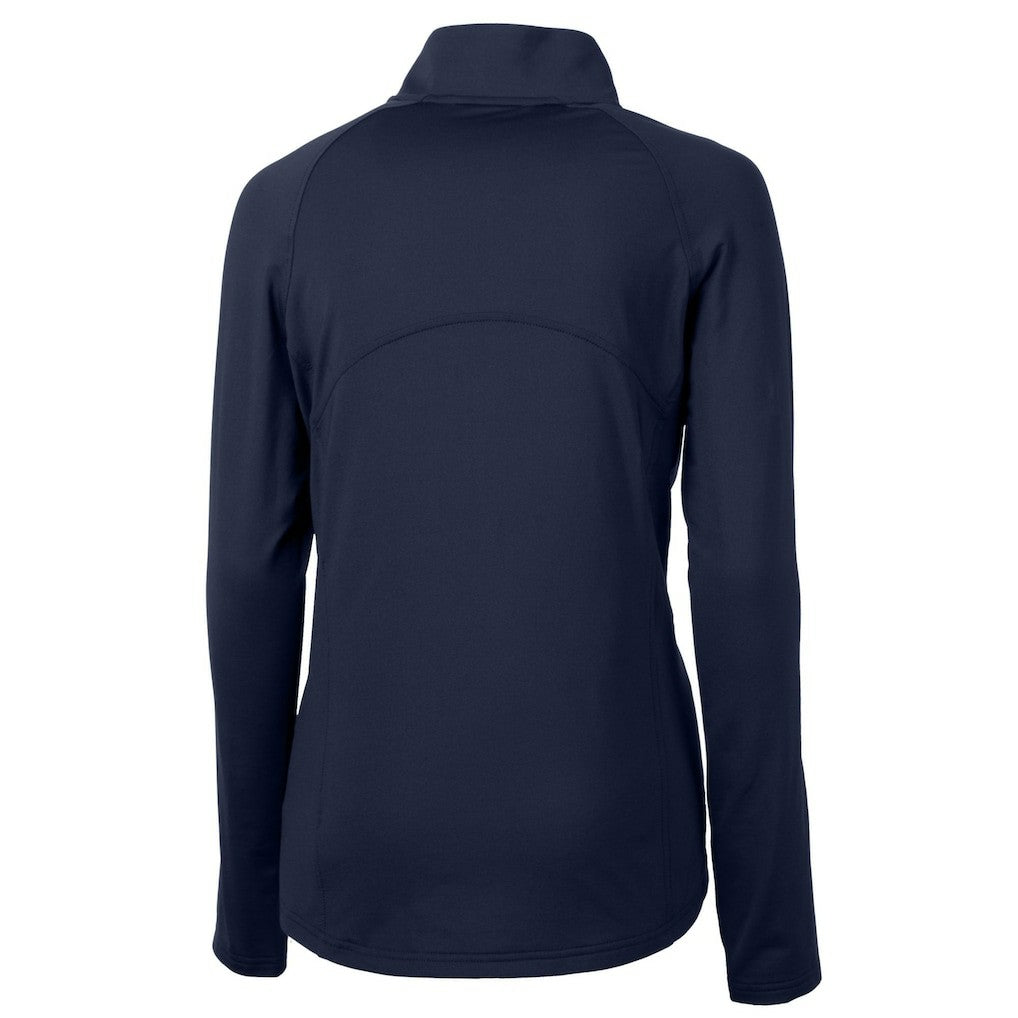 Chicago Bears Cutter & Buck Women's Adapt Eco Knit Stretch Recycled Half-Zip Pullover Top - Navy Pullover