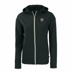 Las Vegas Raiders Cutter & Buck Women's Daybreak Eco Recycled Full-Zip Hoodie - Black Hoodies