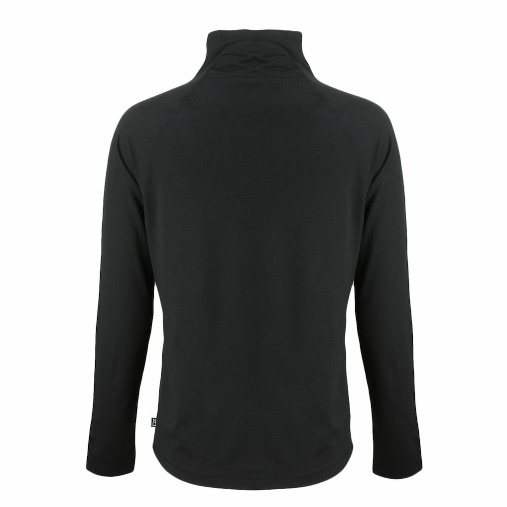 Miami Dolphins Cutter & Buck Women's Coastline Epic Comfort Eco Recycled Funnel Neck Pullover Sweatshirt - Black Pullover