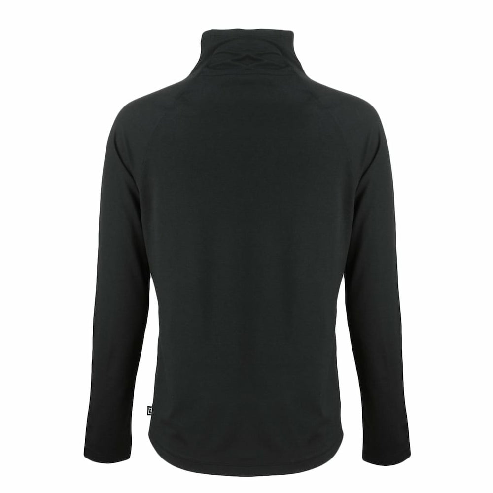 Miami Dolphins Cutter & Buck Women's Coastline Epic Comfort Eco Recycled Funnel Neck Pullover Sweatshirt - Black Pullover
