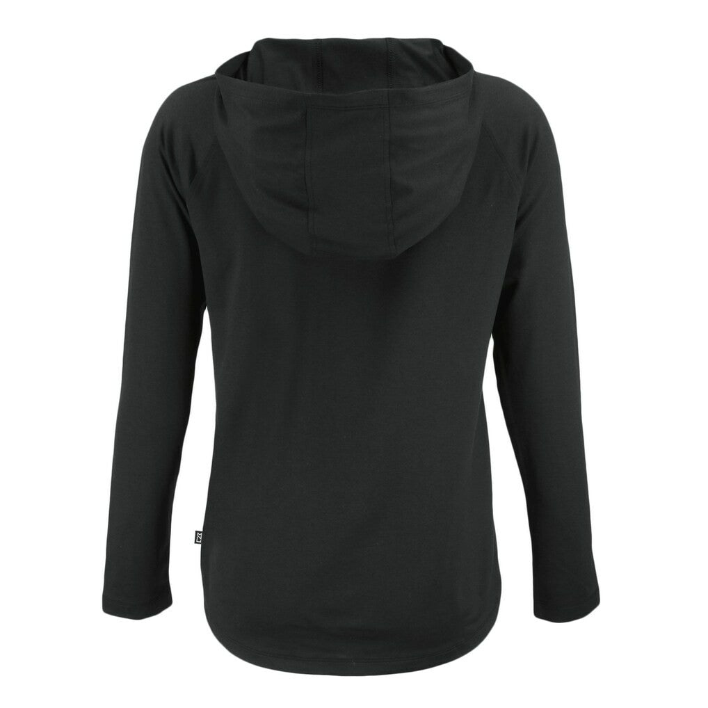 Green Bay Packers Cutter & Buck Women's Coastline Epic Comfort Eco Recycled Long Sleeve Hoodie T-Shirt - Black Hoodies