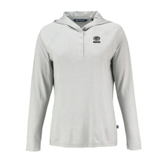 Green Bay Packers Cutter & Buck Women's Coastline Epic Comfort Eco Recycled Long Sleeve Hoodie T-Shirt - Gray Hoodies