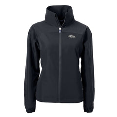 Baltimore Ravens Cutter & Buck Women's Charter Eco Recycled Full-Zip Hoodie Jacket - Black Hoodies