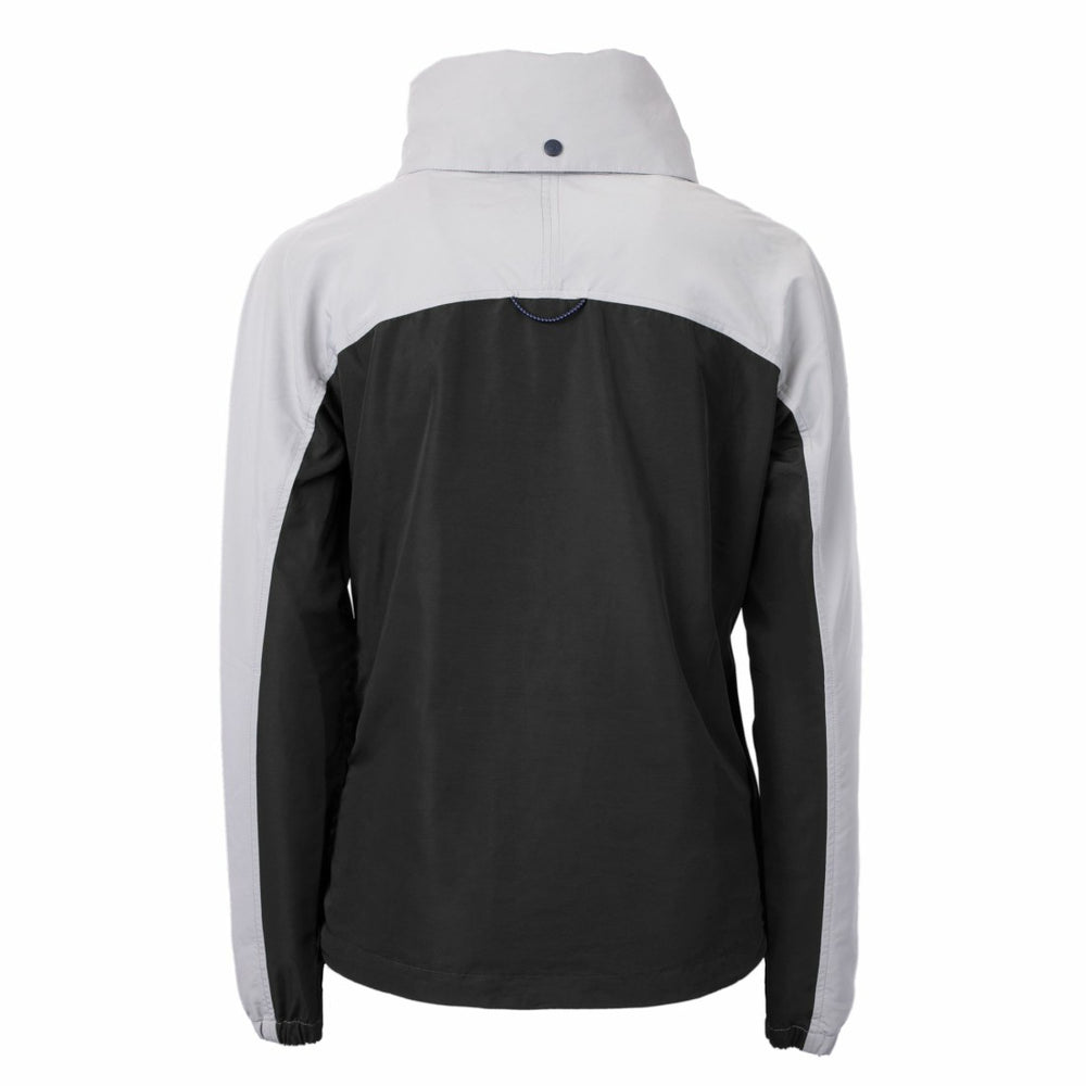 Green Bay Packers Cutter & Buck Women's Charter Eco Recycled Half-Zip Hoodie Anorak Jacket - Black/Gray Hoodies