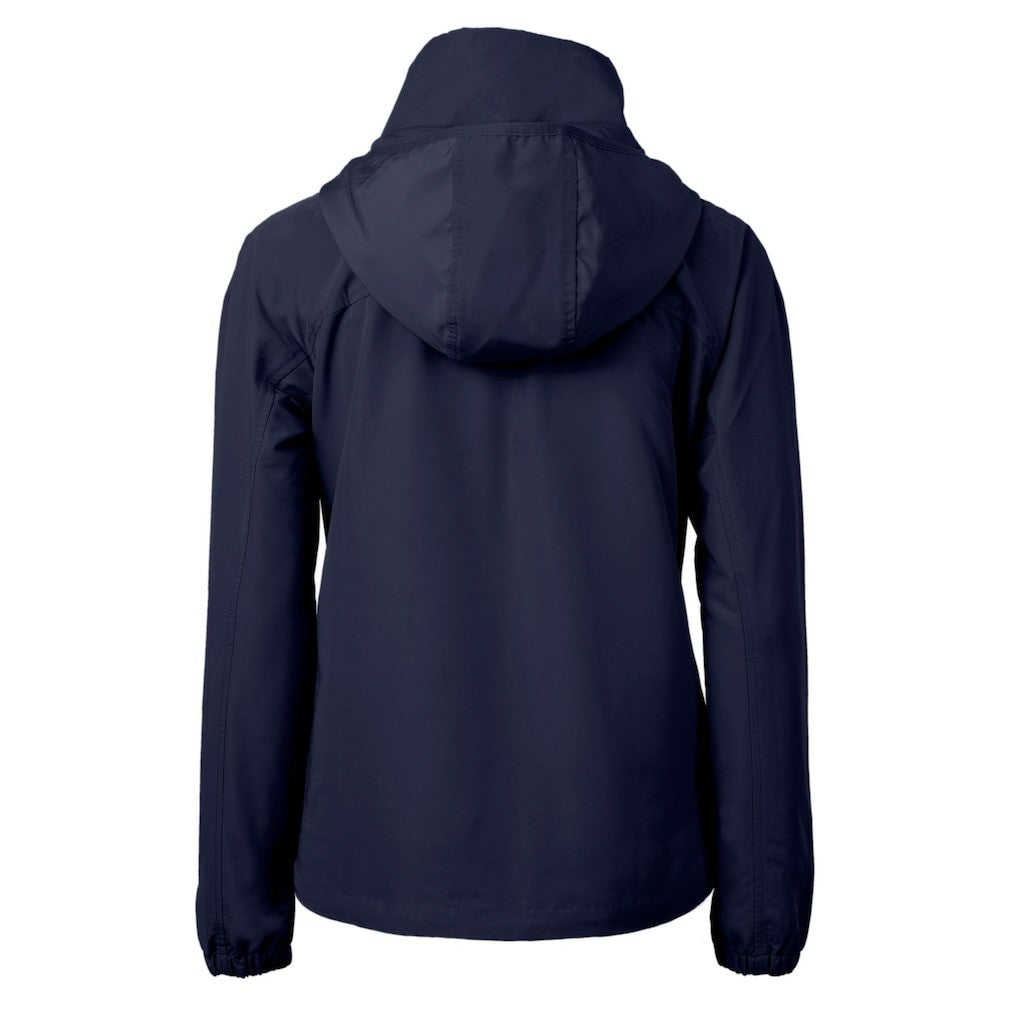 Chicago Bears Cutter & Buck Women's Charter Eco Recycled Half-Zip Hoodie Anorak Jacket - Navy Hoodies