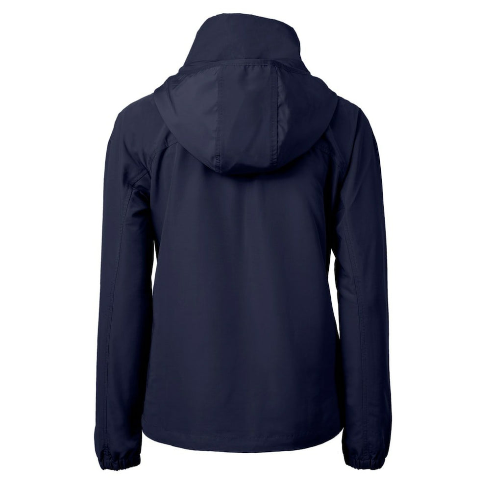 Chicago Bears Cutter & Buck Women's Charter Eco Recycled Half-Zip Hoodie Anorak Jacket - Navy Hoodies