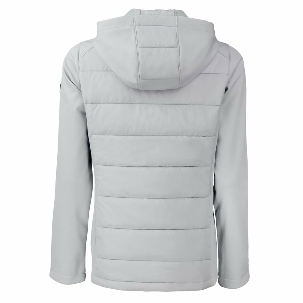 Buffalo Bills Cutter & Buck Women's Evoke Hybrid Eco Softshell Recycled Full-Zip Hoodie Jacket - Gray Hoodies
