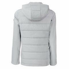 Buffalo Bills Cutter & Buck Women's Evoke Hybrid Eco Softshell Recycled Full-Zip Hoodie Jacket - Gray Hoodies