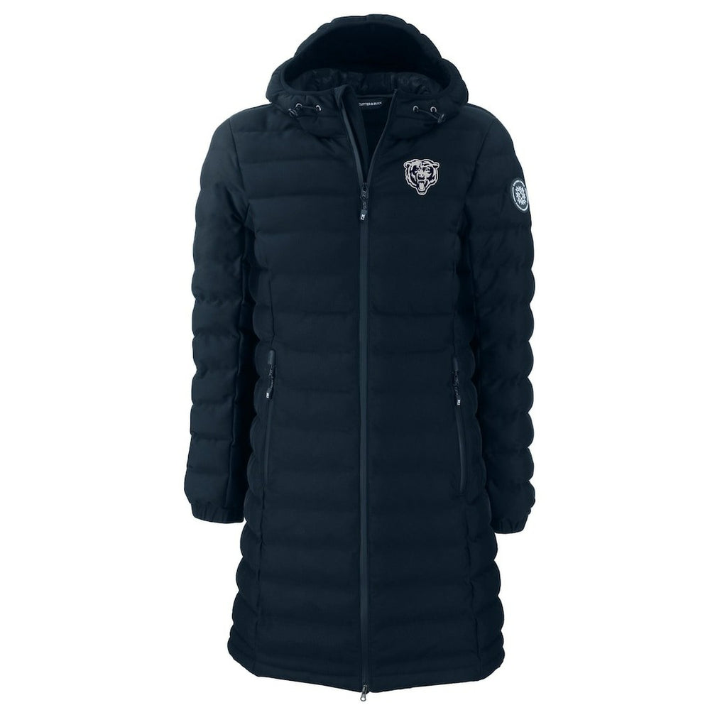 Chicago Bears Cutter & Buck Women's Mission Ridge Repreve Eco Insulated Full-Zip Hoodie Long Puffer Jacket - Navy Hoodies