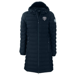 Chicago Bears Cutter & Buck Women's Mission Ridge Repreve Eco Insulated Full-Zip Hoodie Long Puffer Jacket - Navy Hoodies