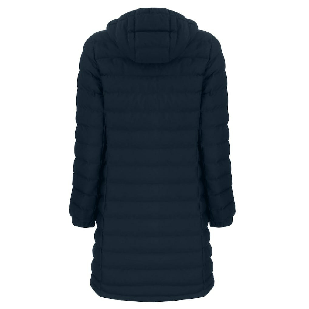 Denver Broncos Cutter & Buck Women's Mission Ridge Repreve Eco Insulated Full-Zip Hoodie Long Puffer Jacket - Navy Hoodies