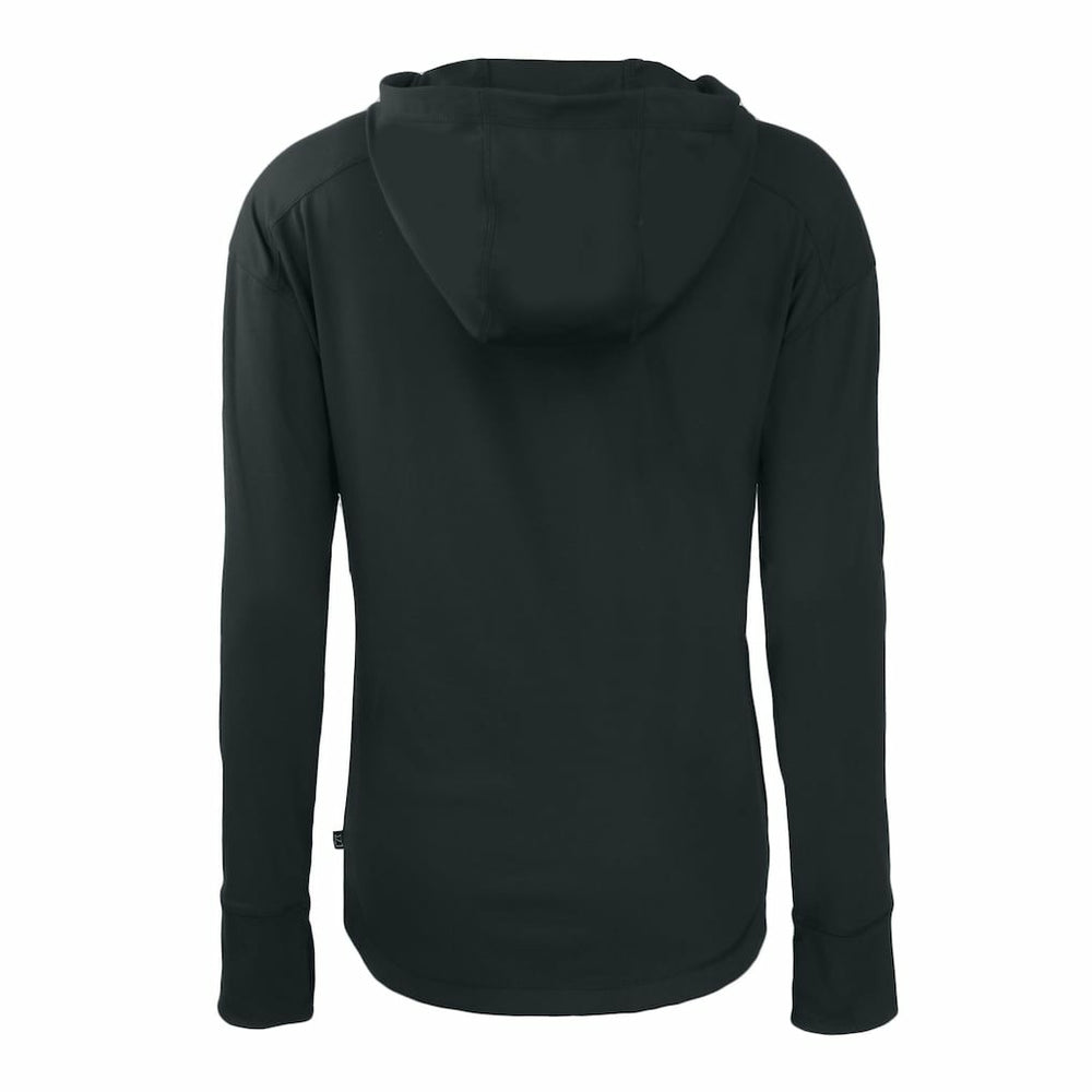 Philadelphia Eagles Cutter & Buck Women's Daybreak Eco Recycled Full-Zip Hoodie - Black Hoodies