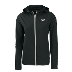 San Francisco 49ers Cutter & Buck Women's Daybreak Eco Recycled Full-Zip Hoodie - Black Hoodies