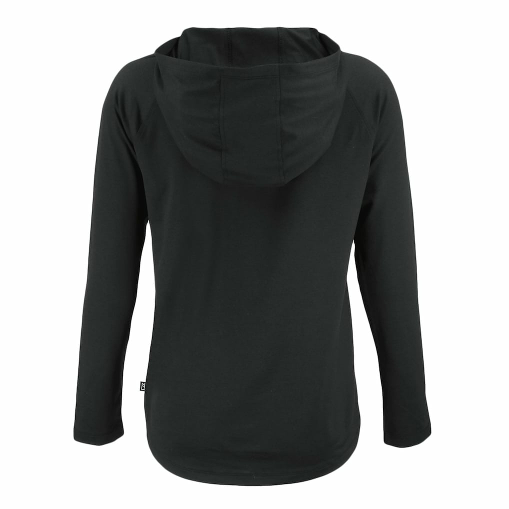 Pittsburgh Steelers Cutter & Buck Women's Coastline Epic Comfort Eco Recycled Long Sleeve Hoodie T-Shirt - Black Hoodies
