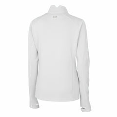 Tennessee Titans Cutter & Buck Women's Traverse Stretch DryTec Quarter-Zip Top - White Tops